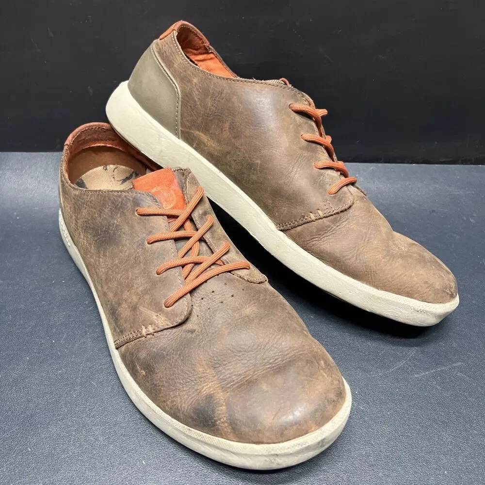 Merrell Freewheel Cushion Shoes Lace Brown Leather Casual Dress Mens 13, J41385.